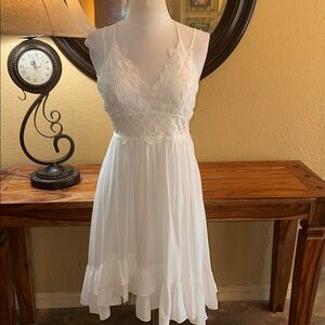 White Lace Summer Dress
